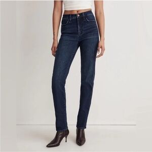 Madewell Tall Roadtripper Stovepipe High Rise Slim Straight Jeans Size 27 Tall